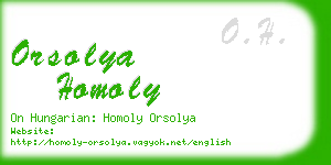 orsolya homoly business card
